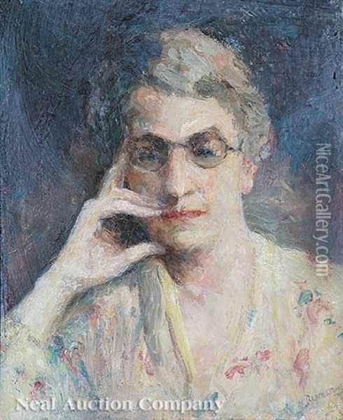 Portrait Of Helen M. Turner Oil Painting - Harriet Blackstone