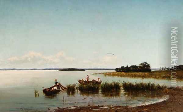 The Lagoon Oil Painting - Nazzareno Cipriani