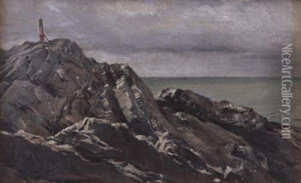 Isola Caprera Oil Painting - Carlo Cressini