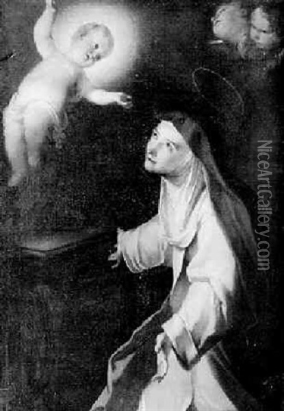 St. Teresa Of Avila Oil Painting - Francesco de Mura