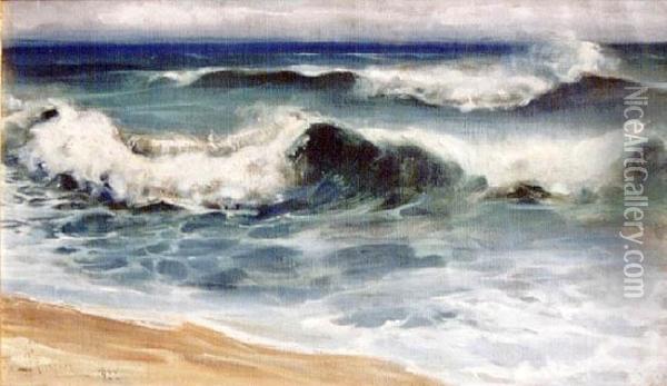 Morze (1922) Oil Painting - Jozefina Kirchner