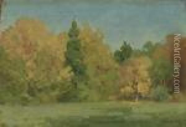 Sonniger Herbsttag Oil Painting - Nelson Gray Kinsley