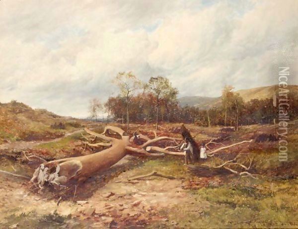 A Fallen Giant Oil Painting - David Bates