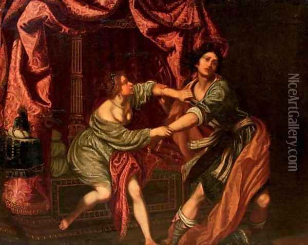 Potiphar's wife Oil Painting - Domenico Fiasella