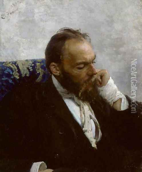 Portrait of Professor Ivanov Oil Painting - Ilya Efimovich Efimovich Repin