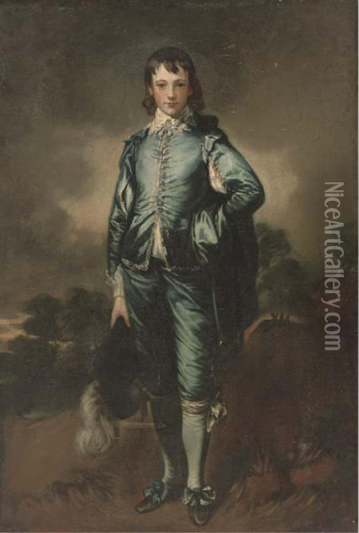 The Blue Boy Oil Painting - Thomas Gainsborough