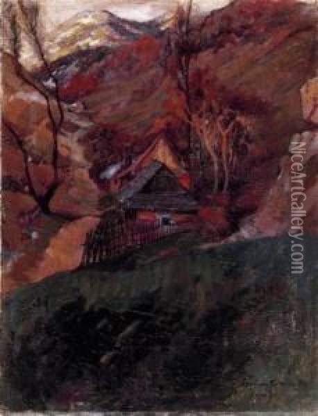 The Valley Of The River Vag Oil Painting - Ferencz Pogany
