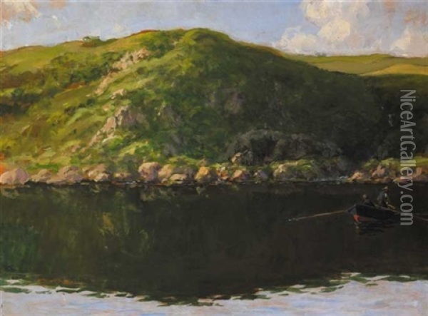 Scaly Point, Cushendun Oil Painting - James Humbert Craig