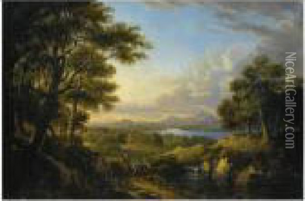View Of The Highlands Oil Painting - Alexander Nasmyth