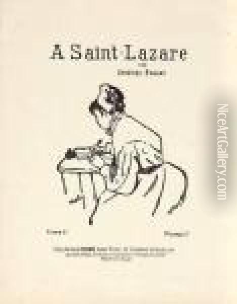 A Saint-lazare Oil Painting - Henri De Toulouse-Lautrec