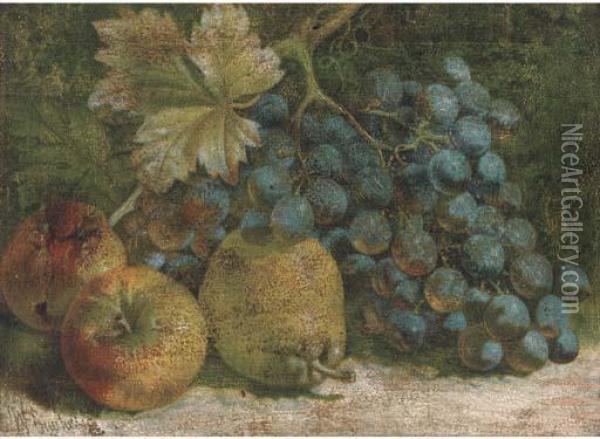 Apples Oil Painting - William Hughes