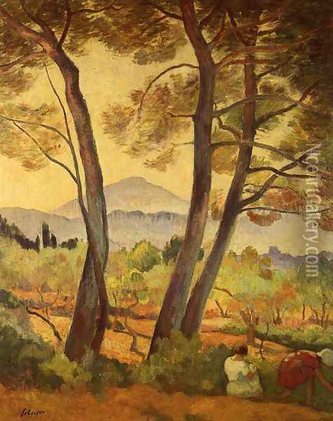 Noon Landscape Oil Painting - Henri Lebasque