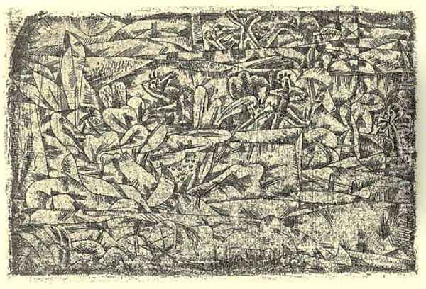 Garten der Leidenschaft Oil Painting - Paul Klee