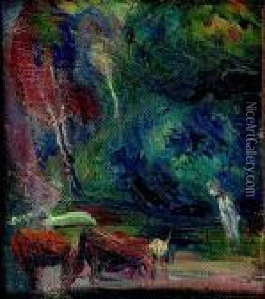 Animaux Dans Le Sous Bois Oil Painting - Pierre Auguste Renoir
