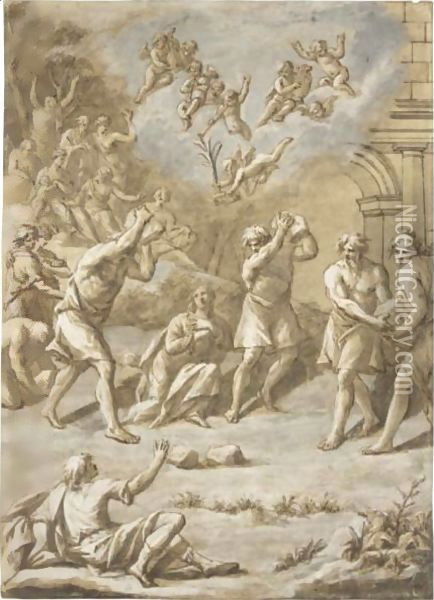 The Martyrdom Of Saint Stephen Oil Painting - Gerard de Lairesse