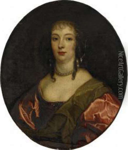 Portratt Forestallande Ann Carr - Grevinnan Bedford Oil Painting - Sir Anthony Van Dyck
