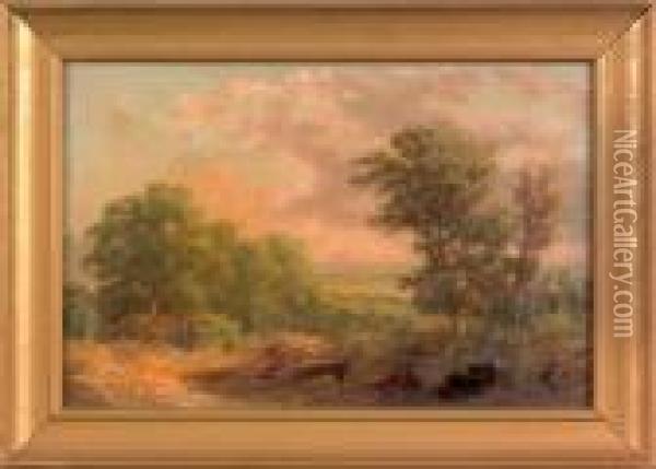 Philadelphia Landscape Oil Painting - William Russell Smith
