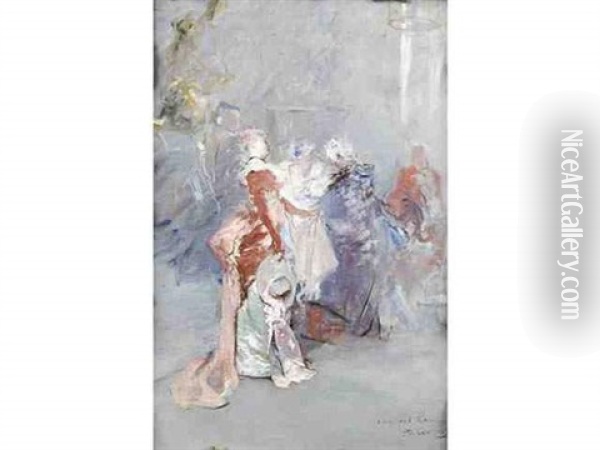 Scene De Bal Oil Painting - Emile Auguste Pinchart