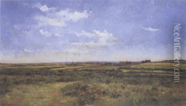 Paysage De Bretagne Oil Painting - Pierre Emmanuel Eugene Damoye
