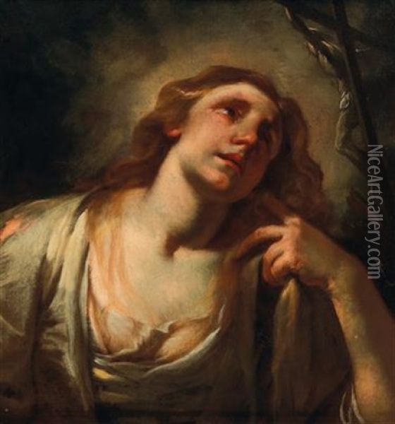 The Penitent Mary Magdalene Oil Painting - Gioacchino Assereto