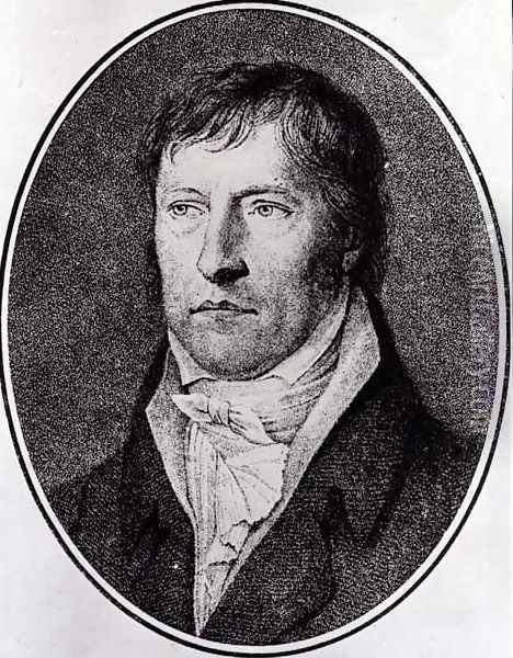 Portrait of Georg Wilhelm Friedrich Hegel (1770-1831), German philosopher, engraved c.1825 by F.W. Bollinger (1777-1825) Oil Painting - Xeller, Johann Christian