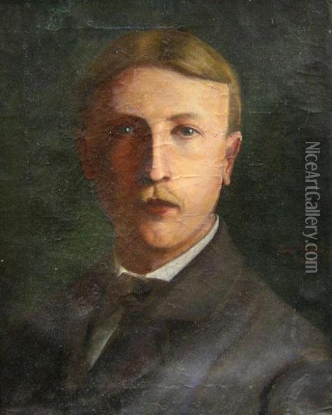 Portrait Of A Gentleman Oil Painting - John Sites Ankeney