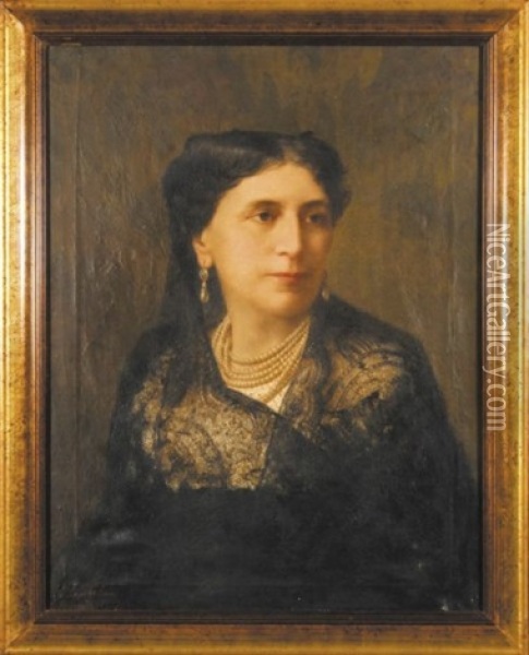 Portret Antoniny Wladyslawowej Lackiej Oil Painting - Giovanni Cingolani