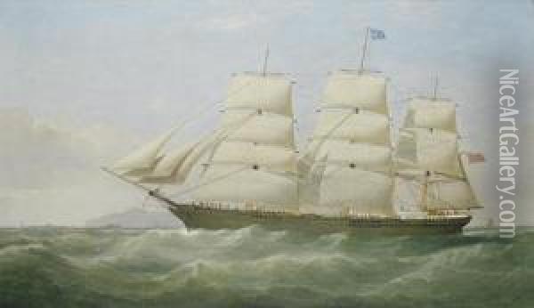 The Fully-rigged Ship Oil Painting - Samuel Walters