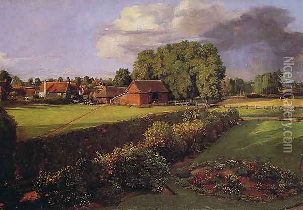 Golding Constable's Flower Garden Oil Painting - John Constable