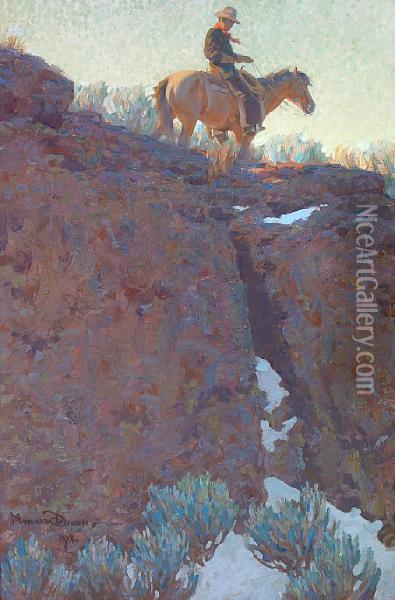 The Lone Trail Oil Painting - Maynard Dixon