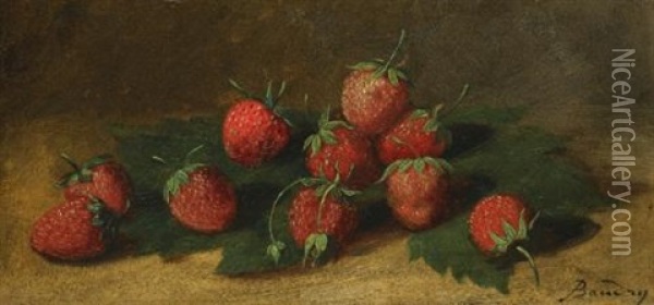 Strawberries (study) Oil Painting - Paul Baudry