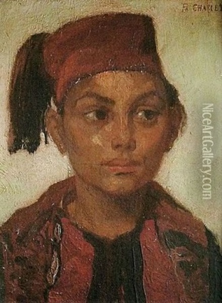 Enfant Marocain Oil Painting - Frantz Charlet
