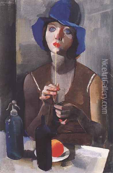 Laura I., 1929 Oil Painting - Vilmos Aba-Novak