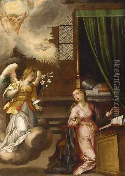 The Annunciation 5 Oil Painting - Denys Calvaert