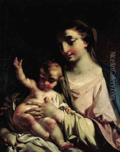 The Madonna and Child Oil Painting - Federico Bencovich