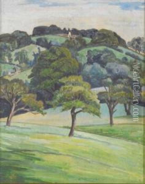 The Cotswolds Oil Painting - Mainie Harriet Jellett