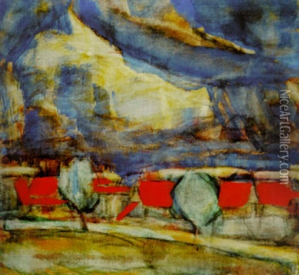 Gewitter Oil Painting - Christian Rohlfs