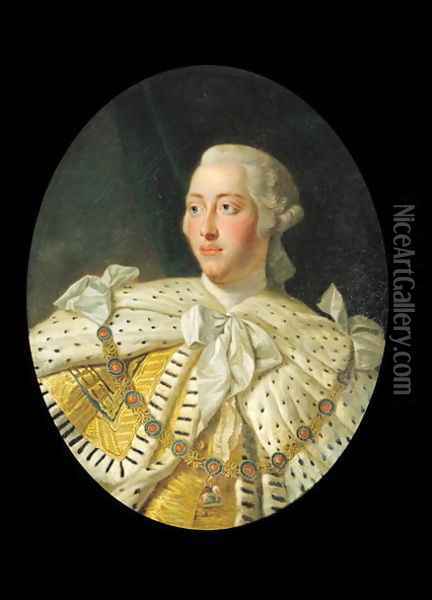 Portrait of King George III 1738-1820 after 1760 Oil Painting - Allan Ramsay