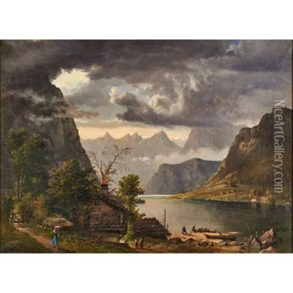 Luzerne Oil Painting - William Holbrook Beard