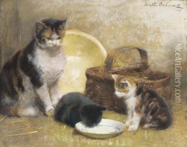 Cats Oil Painting - Walter Frederick Osborne