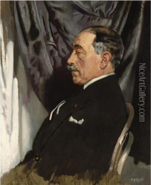 Portrait Of Dr Augusto Soares Oil Painting - Sir William Newenham Montague Orpen