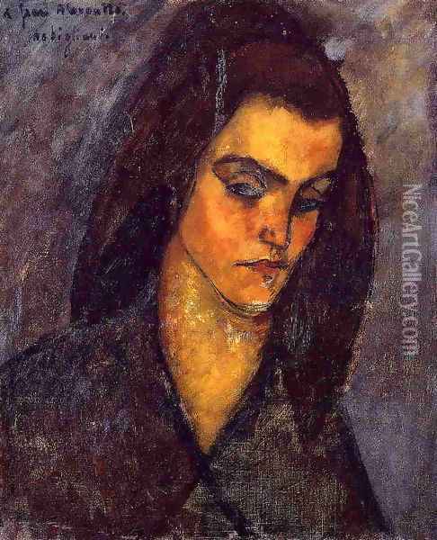 Beggar Woman Oil Painting - Amedeo Modigliani