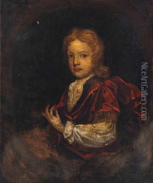 Portrait Of A Boy Oil Painting - Charles d' Agar