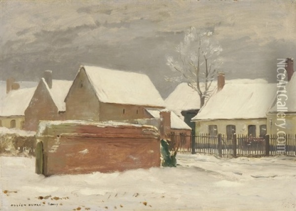 Winter In Nauroy Oil Painting - Julien Dupre