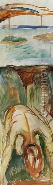 Fragment of War (The Storm) Oil Painting - Edvard Munch