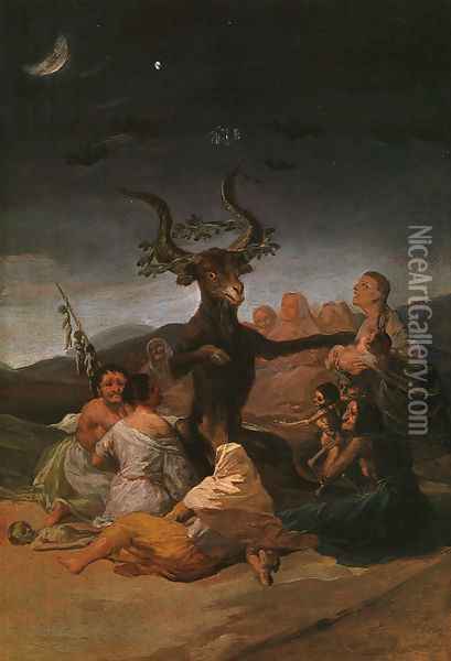 Witches Sabbath Oil Painting - Francisco De Goya y Lucientes
