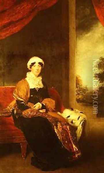 Portrait of Lady Wigram Oil Painting - Sir Thomas Lawrence