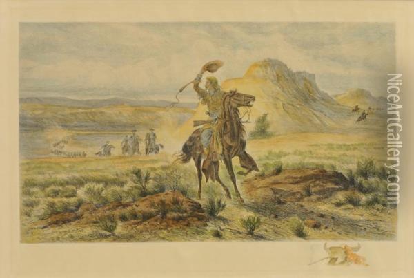Buffalo Bill Oil Painting - William de la Montagne Cary