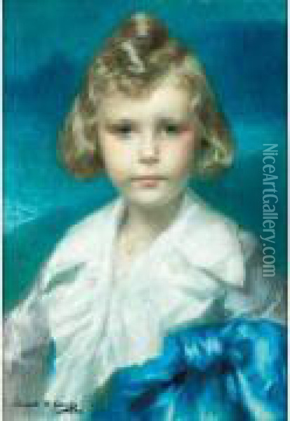 Portrait D'enfant Oil Painting - Lucien Victor Guirand De Scevola