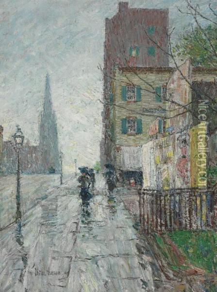 Rainy Day Oil Painting - Frederick Childe Hassam